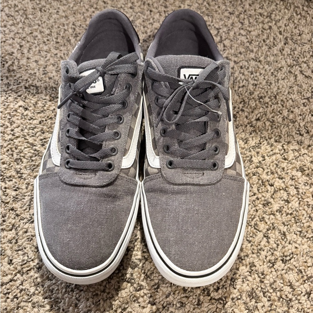 Vans Men's Gray Canvas Sneakers